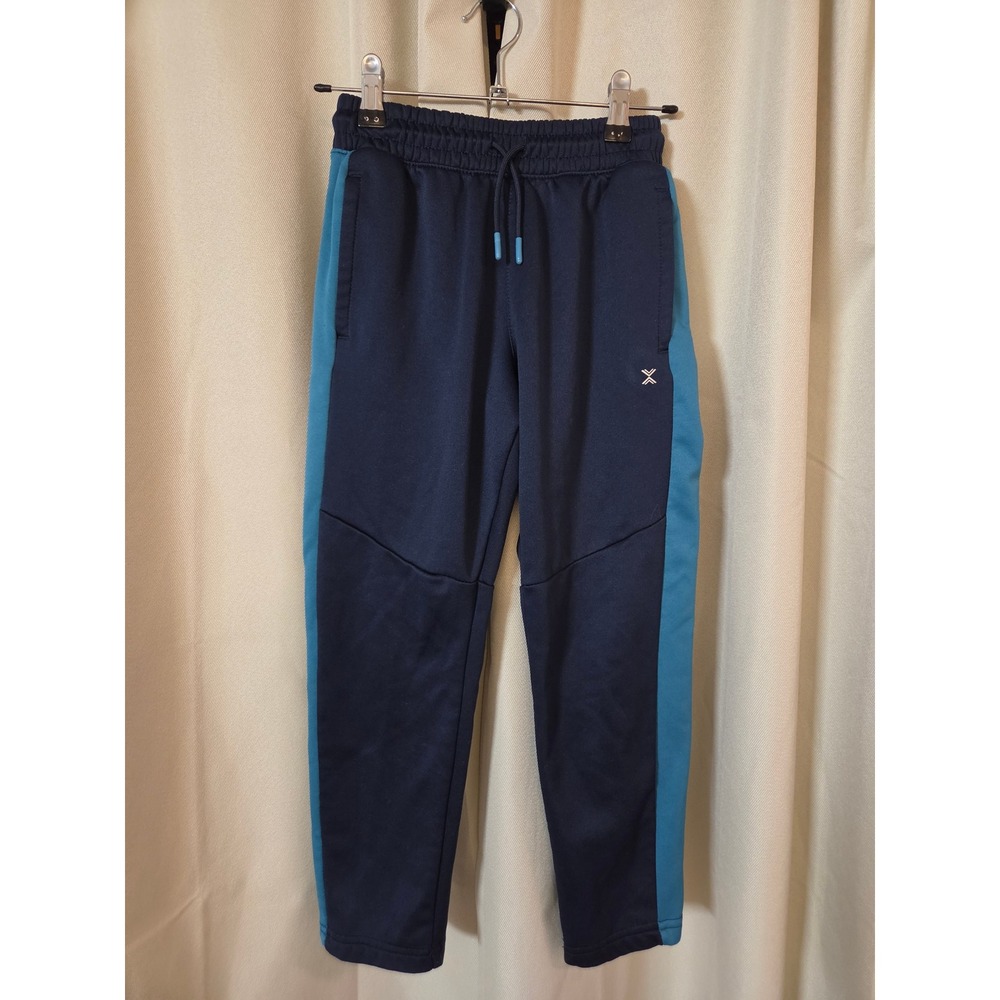 Xersion Boys Navy Blue Teal Quick-Dri Athletic Joggers Pants Size S 8
